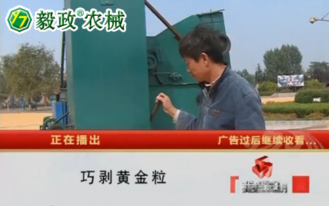 中央电视台10套《我爱发明》之“巧剥黄金粒”联系电话029-85630234